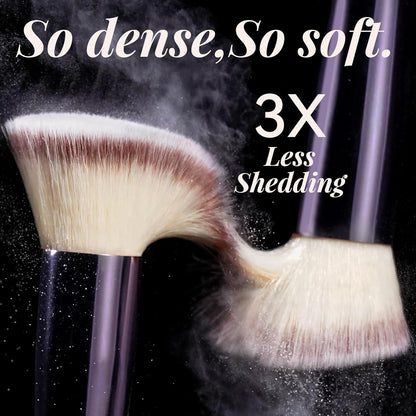 DSBeautyStore Makeup Brush Set 18 Pcs Premium Synthetic Foundation Powder Concealers Eye shadows Blush Makeup Brushes with black case