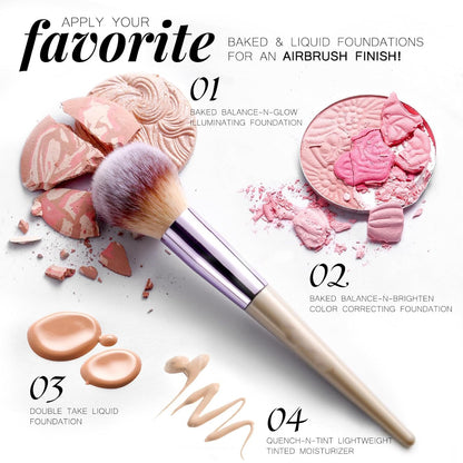 DSBeautyStore Makeup Brush Set 18 Pcs Premium Synthetic Foundation Powder Concealers Eye shadows Blush Makeup Brushes with black case